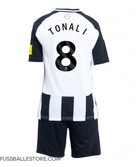 Günstige Newcastle United Sandro Tonali #8 Heimtrikotsatz Kinder 2024-25 Kurzarm (+ Kurze Hosen)